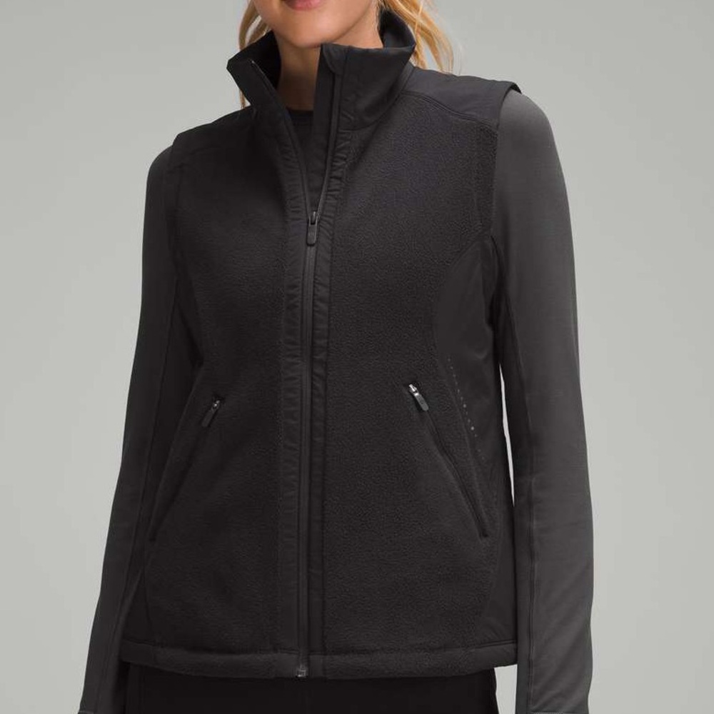 Lululemon Fleece Lined Running Vest Black Size 6